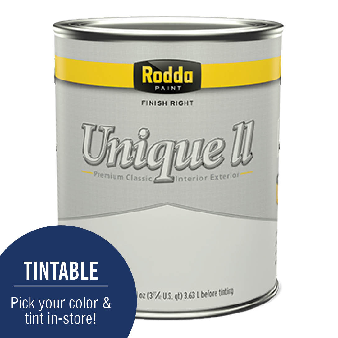 Shop Rodda Unique II Low VOC Interior & Exterior Enamel Low Gloss White